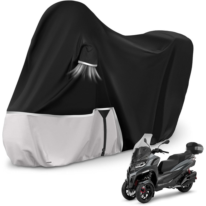 Водонепроникний чохол для мотоцикла Piaggio Vespa GTV GTS GT60/125/200/250/300 (з багажником), 420D Oxford, для зберігання на вулиці