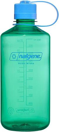 Пляшка для води Nalgene Sustain Tritan 907 мл, BPA-free, ударостійка, вузьке горло, для туризму, фітнесу, пастельно-зелена