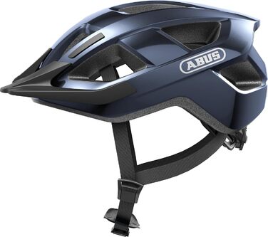 Велошолом ABUS Aduro 3.0 LED для міста та спорту, з заднім ліхтарем, розмір M (52-58 см), синій (Midnight Blue), для жінок і чоловіків