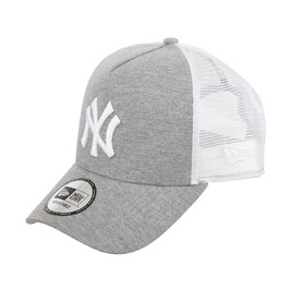 Кепка New Era New York Yankees Adjustable Trucker Cap Jersey Essential — сіра (Heather Black), універсальний розмір