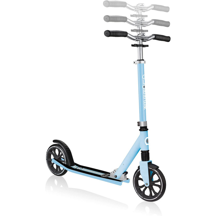 Дитячий самокат Globber NL 205 Folding з передньою підвіскою, складний, пастельно-блакитний