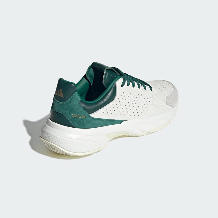 Тенісні кросівки adidas CourtJam Control 3 Premium, унісекс, 44 2/3 EU, білий/зелений