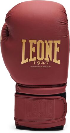Боксерські рукавички LEONE 1947 Bordeaux Edition, 12 унцій, для дорослих, бордові