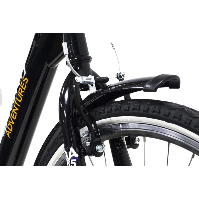 Електровелосипед Denver Discovery E4000, міський, 26 дюймів, Shimano 6 швидкостей, для жінок, чорний