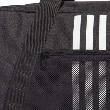 Сумка-дуфел adidas Tiro Primegreen з нижнім відділенням, чорна/біла, середня, унісекс