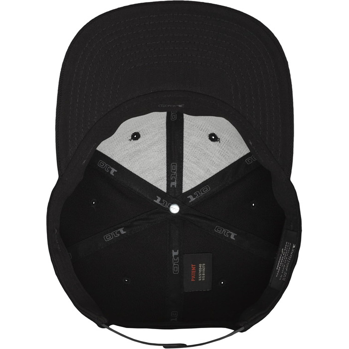 Кепка-снэпбек Flexfit для дорослих, регульована, чорна, універсальний розмір