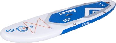 Надувна SUP-дошка Zray X1 310x81x15 см з веслом, насосом і сумкою, синя, Dropstitch