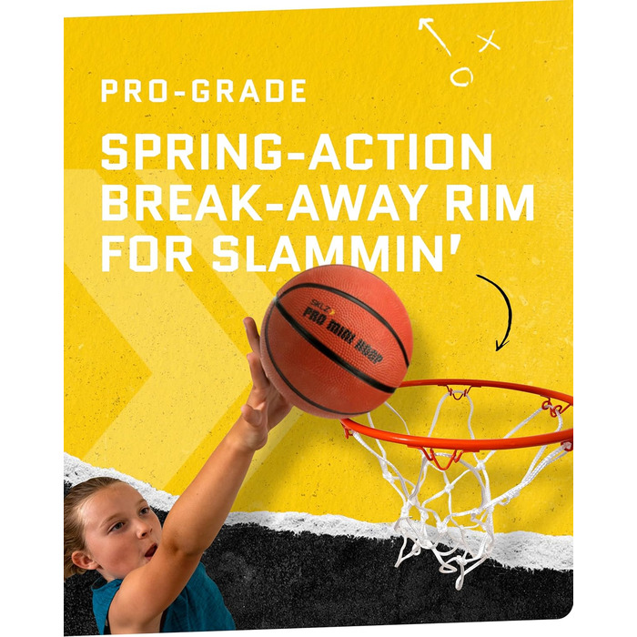 Баскетбольний кошик SKLZ Pro Mini Hoop для дому з м’ячем