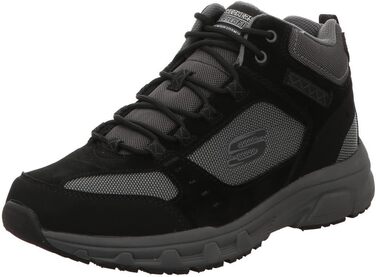 Чоловічі черевики Skechers Oak Canyon Ironhide, 43 EU, чорний замш, сітка, шкіра, сірий декор