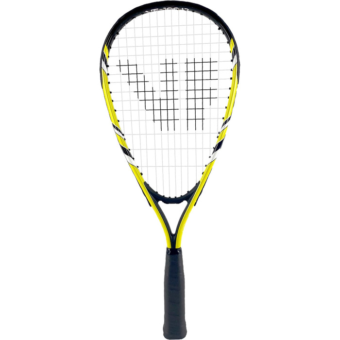 Дитячий набір для швидкого бадмінтону VICFUN Speed-Badminton 100: 2 ракетки, 3 волани, преміум-чохол, жовто-чорний