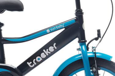 Дитячий велосипед Sun Baby Tiger Tracker 14/16 дюймів для хлопчиків з підтримуючими колесами і штовхальною ручкою, BMX, від 2 до 6 років