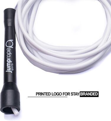 Професійне скакалка для змагань SPEED CHAMPION (діаметр 5 мм, довжина 3 м, регульована) (чорно-біла)