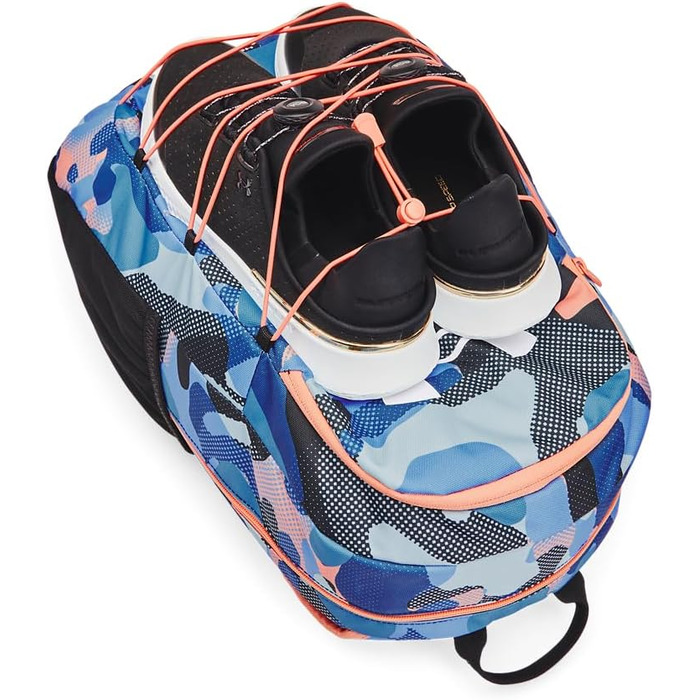 Рюкзак Under Armour Hustle Sport унісекс, водостійкий спортивний рюкзак із відділенням для ноутбука, чорний/білий, універсальний розмір