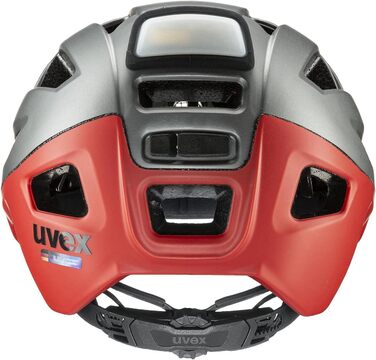 Велосипедний шолом Uvex Finale Light 2.0 MTB матовий сірий/червоний 52-57 см 2022