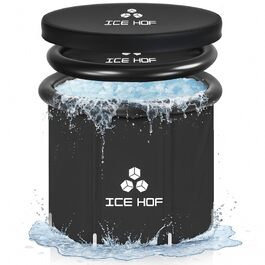 Кріованна Ice Hof® для загартовування та відновлення 400Л, версія 2026, Ø80x80 см — велика ванна для льодяної терапії (Cold Plunge) для дому та вулиці
