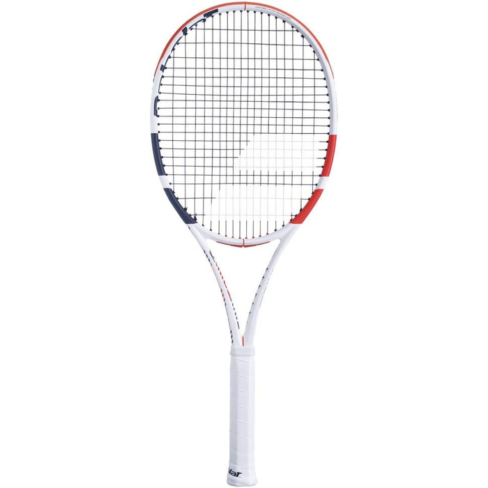 Тенісна ракетка Babolat Pure Strike 18x20, без струн, біло-сіра, розмір ручки 4 3/8