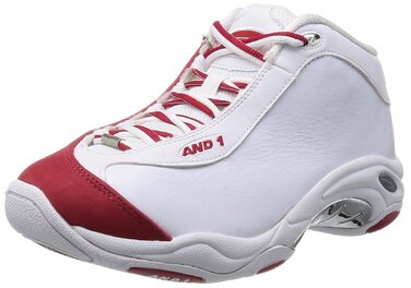 Баскетбольні кросівки And1 TAI CHI MID для чоловіків, 38.5 EU, білий, червоний, срібний