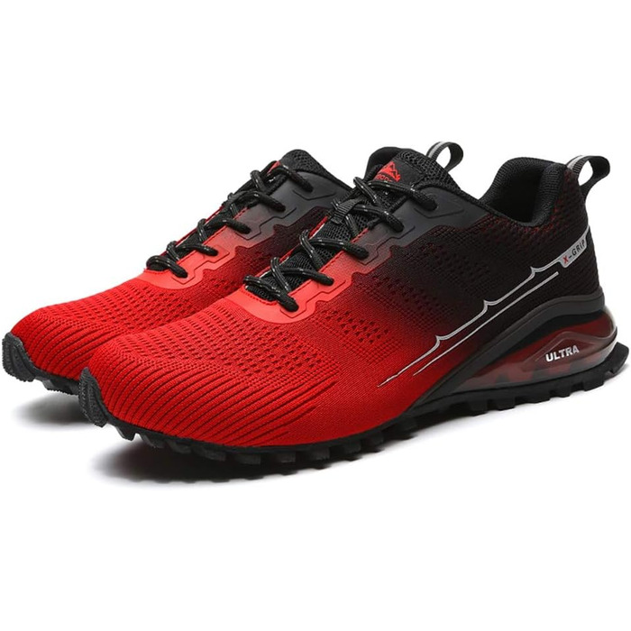 Кросівки для бігу DANNTO для чоловіків, спортивні, дихаючі, для занять у залі (44 EU, Червоний)