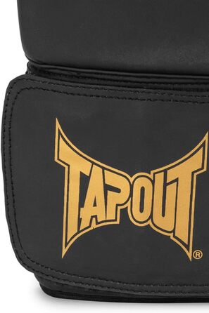 Боксерські рукавички Tapout RAGTOWN із штучної шкіри, чорні/золоті, 18 унцій