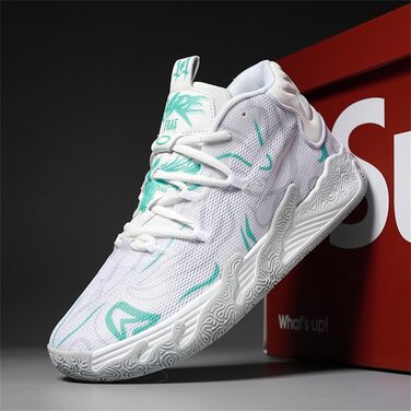 Баскетбольні кросівки для чоловіків та жінок. Високі, антиковзкі, для занять спортом та ходьби. Розмір 39 EU, білі