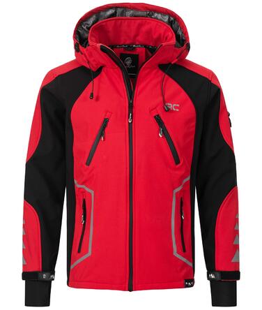 Чоловіча куртка Softshell Rock Creek Outdoor H-230 для активного відпочинку, червона, розмір S