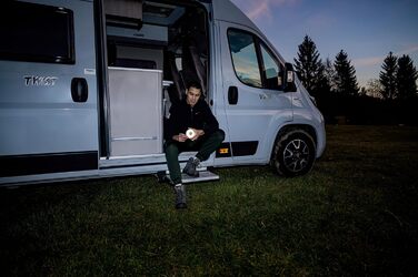 Брененштуль ОЛІ 0300 А: LED кемпінговий ліхтар з акумулятором та USB-Powerbank (350лм, SOS, Blink)