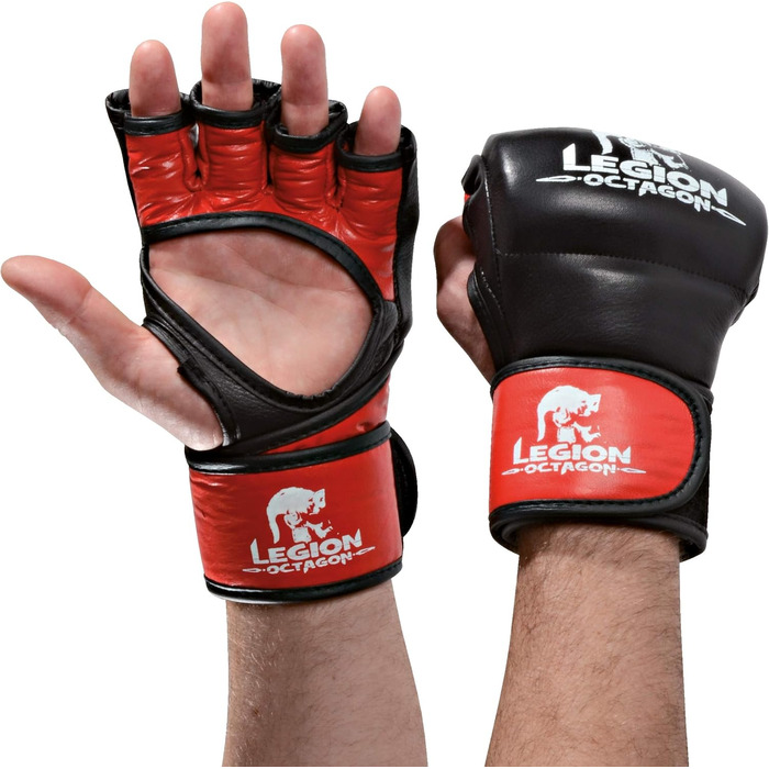 Рукавички для ММА KWON Legion Octagon XXL, шкіряні, для боїв