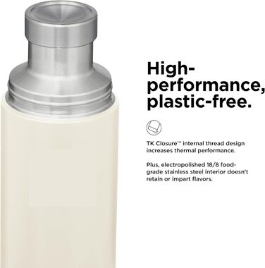 Термос-бутилка Klean Kanteen TKPro-TF для напоїв, колір тофу, універсальний розмір, чоловіча