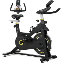 Велотренажер ISE з LCD-дисплеєм та монітором серцевого ритму для дому. Ергометр, фітнес-велосипед, велотренажер з підставкою та регульованим опором