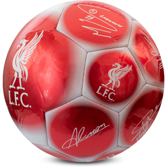 Офіційний футбольний м'яч Liverpool F.C. Hy-Pro, металевий, розмір 5, для тренувань і матчів, колекційний, для дітей і дорослих