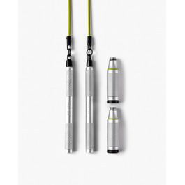 Скакалка Velites Cyclone Jump Rope: легка, преміум-дизайн, 360° система, знімний грип (срібна)