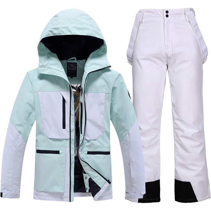 Комплект гірськолижний HOTIAN Daen: куртка та штани, водонепроникний, вітронепроникний, для сноубордингу та лижного спорту (M, 167 GR+WT)