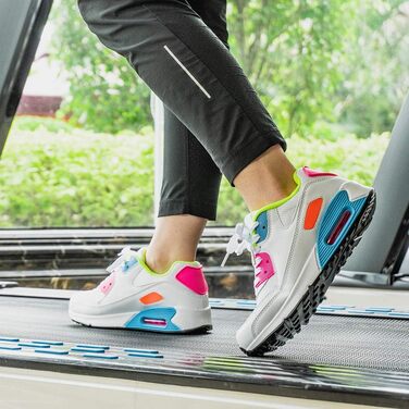 Кросівки для бігу Hitmars для чоловіків та жінок, зручні, легкі, з повітряною подушкою, чорно-зелені, розміри EU36-EU47