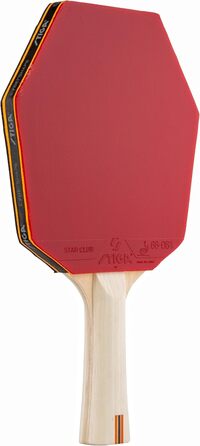Стіга Клуб Сайбершейп - пінг-понгова ракетка для початківців, 5-шарове дерево, накладка Star Club, велика зона удару, найкраще технічне навчання з самого початку