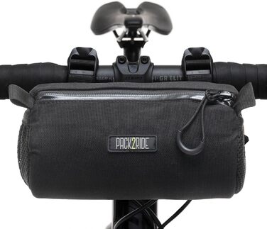 PACK2RIDE Perfecda велосипедний передній кошик із водовідштовхувальної міцної тканини Cordura для шосейних та гравійних велосипедів, коричневий