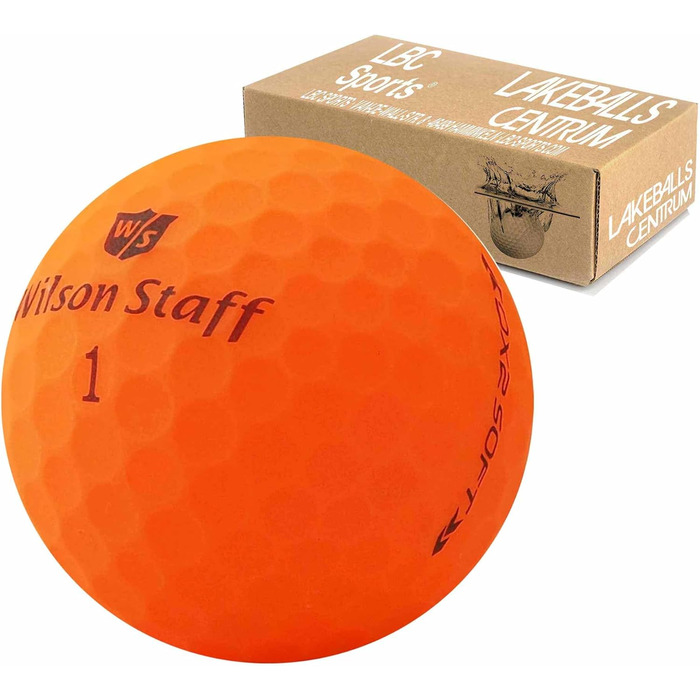 Wilson Staff Dx2 / Duo Soft Optix помаранчеві гольф-м'ячі Lakeballs преміум, матове покриття, б/в, у сітці