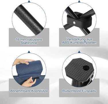 Складний стілець для кемпінгу eSituro, риболовний стілець, стілець для відпочинку з підставкою для ніг та тримачем для напоїв, пляжний стілець з регульованою спинкою (2 шт., блакитний)