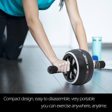 Колесо для пресу AB Wheel Roller - тренажер для пресу для занять у залі та вдома