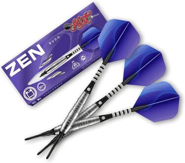 Дротики для дартсу Shot! Zen Budo 80% вольфраму, 18 г, професійні, пластиковий наконечник, для чоловіків і жінок, Нова Зеландія