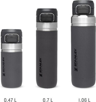 Термос-бутилка Stanley Quick Flip з нержавіючої сталі, 7+ годин холодна, BPA-free, герметична, для води, посудомийна, з кришкою-заскочкою