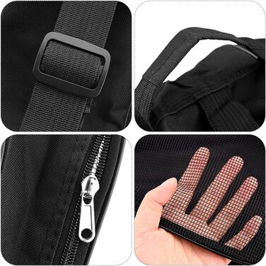 Чохол для роликових коліс, унісекс, з регульованим плечовим ременем, чорний. Підходить для жінок, чоловіків та дітей.