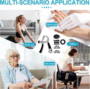 Набір для тренування рук та пальців (2 шт.), регульований, 5-60 кг, для спортсменів та відновлення