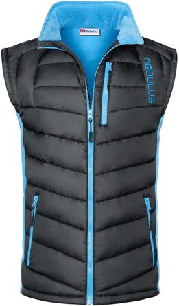 Чоловіча жилетка Nebulus REVIVAL, тепла жилетка з довгим замком-блискавкою, чорно-малібу