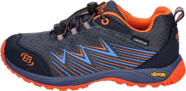 Жіночі кросівки для трейлраннінгу Brütting Chesna Low, 35 EU, антрацит, синій, помаранчевий