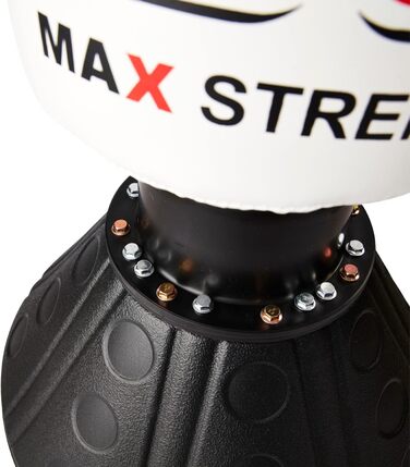 Вільностоячий боксерський мішок MAXSTRENGTH 1,7 м, чорний/білий, для MMA, UFC та бойових мистецтв, міцний