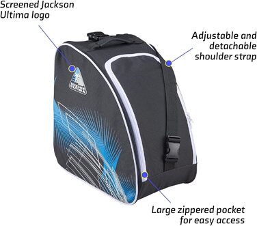 Сумка для ковзанів Jackson Ultima | Якість Olympian | Чорний/Синій, один розмір