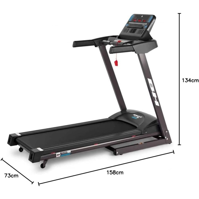 Бігова доріжка Pro Action Pioneer S1-2: компактний, з вентилятором та LCD-дисплеєм, до 13 км/год, для щадного впливу на суглоби