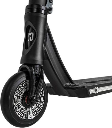 Скутер трюковий CORE Trick Tretroller 110mm, ABEC 9, для початківців та професіоналів, від 5 років, регульована висота 78-95 см, + наліпка Fantic26 (Park CL1 Mini H=75, чорний)