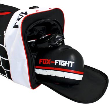FOX-FIGHT спортивна сумка для тренувань, з відділенням для взуття, велика (70x28x28 см)