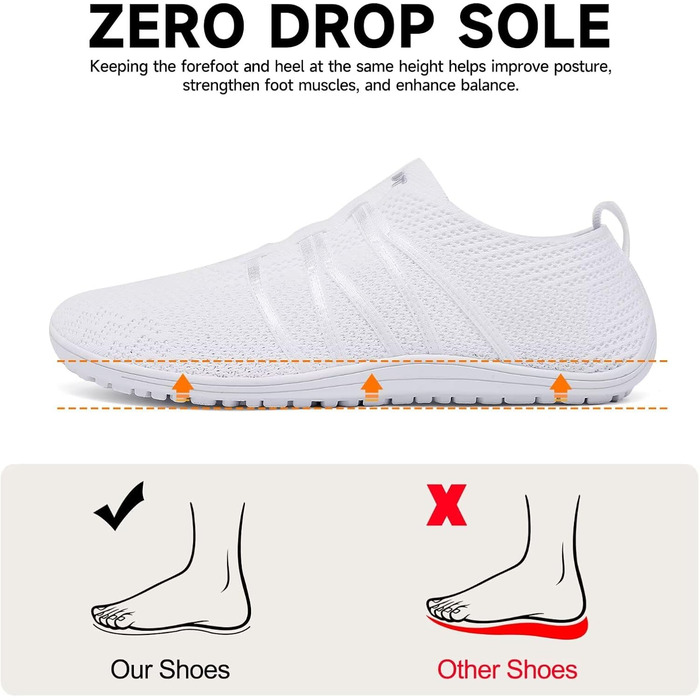 Легкі та зручні шкарпетки-кросівки Merdoo для жінок та чоловіків. Дихаючі шкарпетки-кросівки, slip-on, для дому та спорту, розмір 37-45 EU (білі).